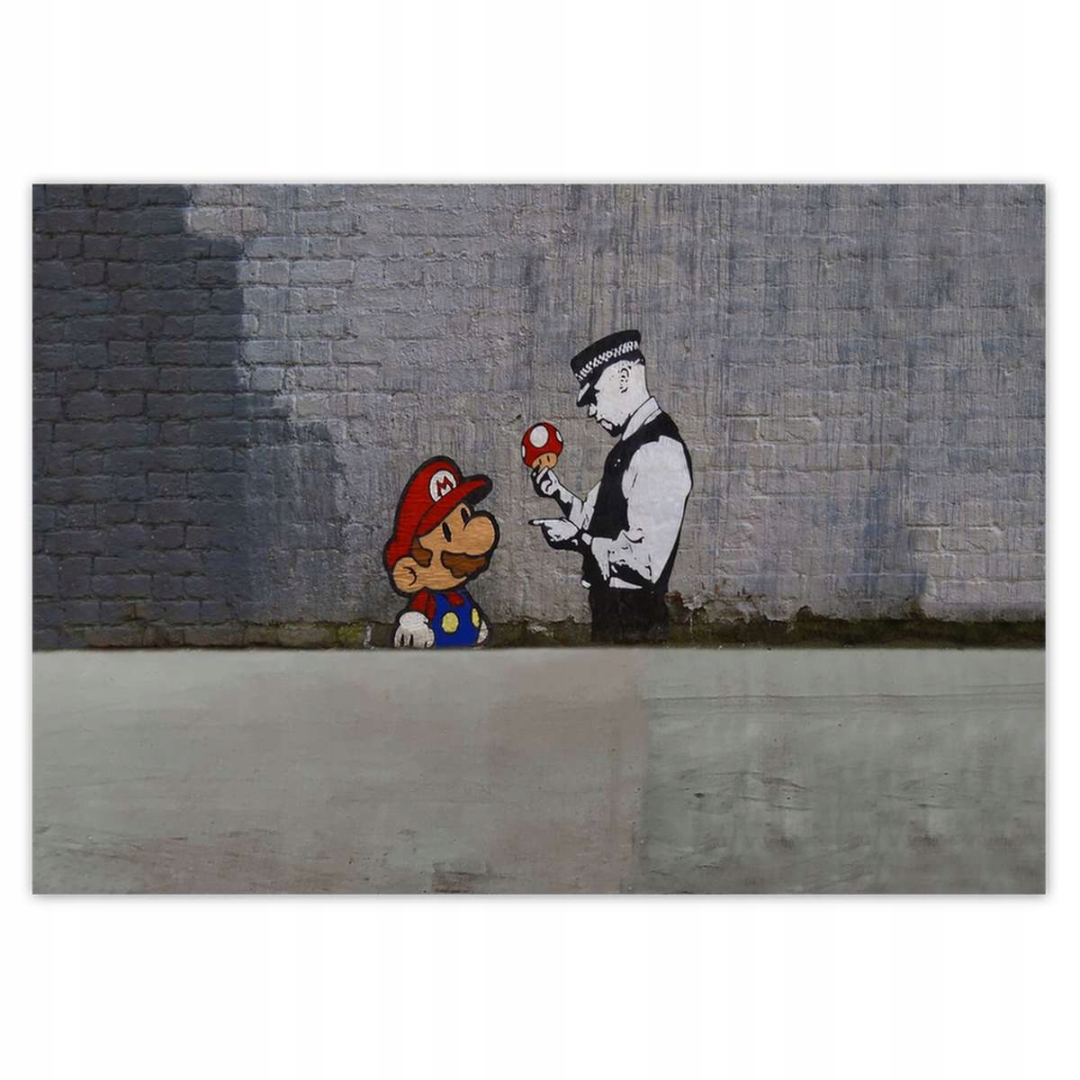 Fototapety 312x219 Banksy Grzybiarz Polícia