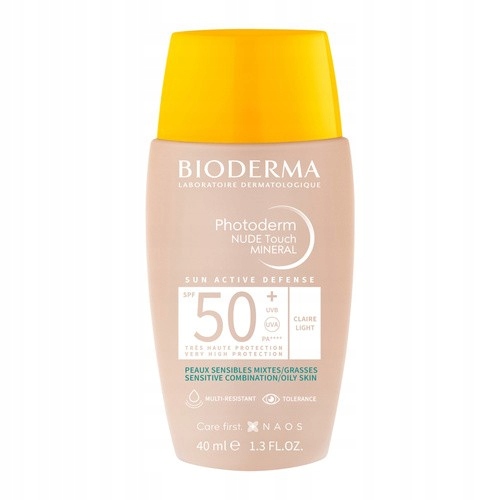 Bioderma Photoderm Nude Touch, podkład z filtrem Spf 50, kolor jasny, 40 ml