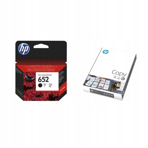 Tusz Hp 652 Czarny F6V25AE Papier ksero Hp Copy