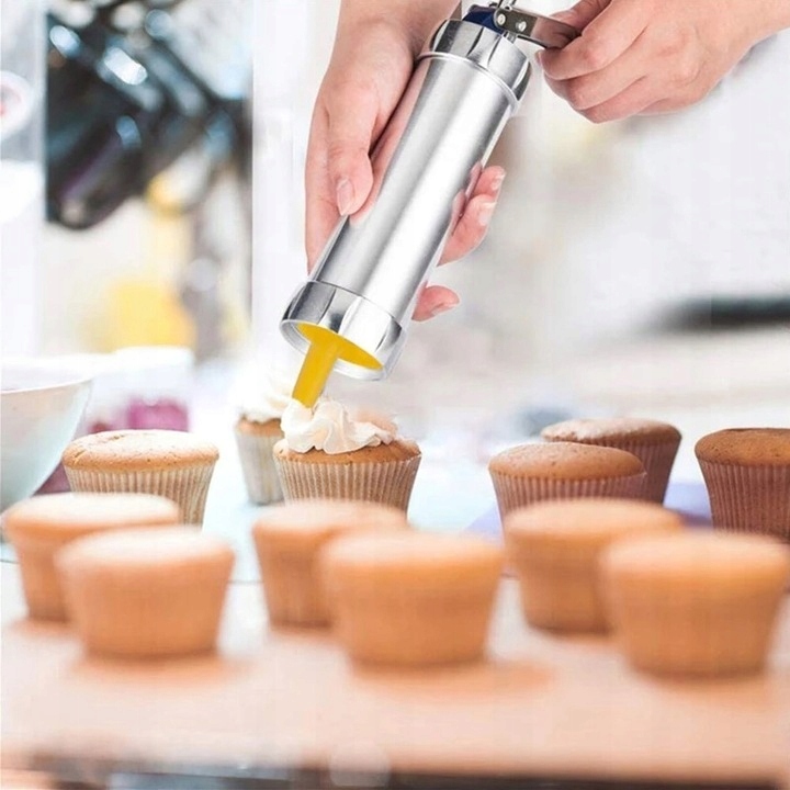 MASZYNKA PRASKA DEKORATOR DO CIASTEK CIASTA TORTÓW PREZENT NA ŚWIĘTA Rodzaj akcesoriów maszynka do ciastek