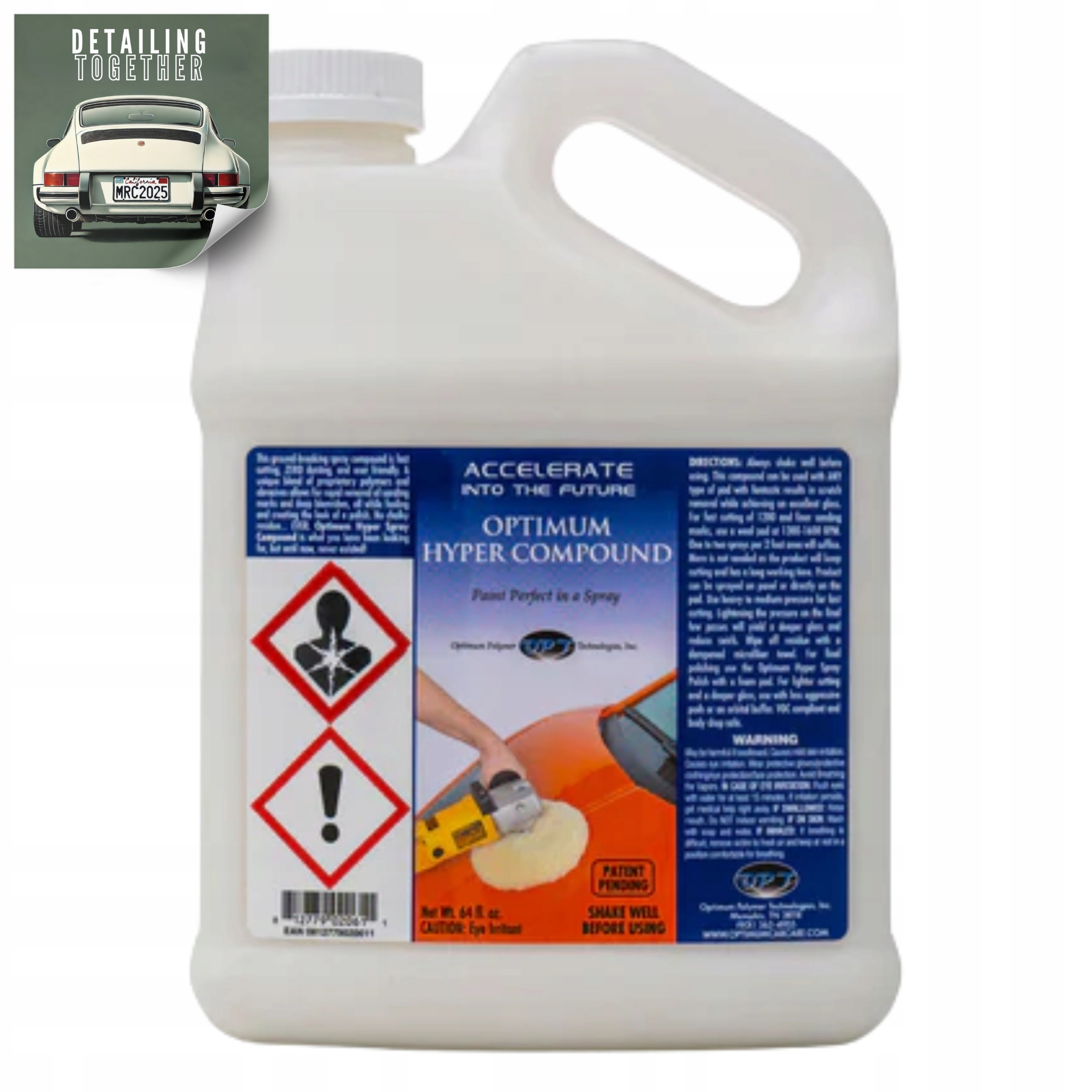 Leštiaca pasta na lakovanie automobilov Optimum Hyper Compound Silno brúsna 1,9L