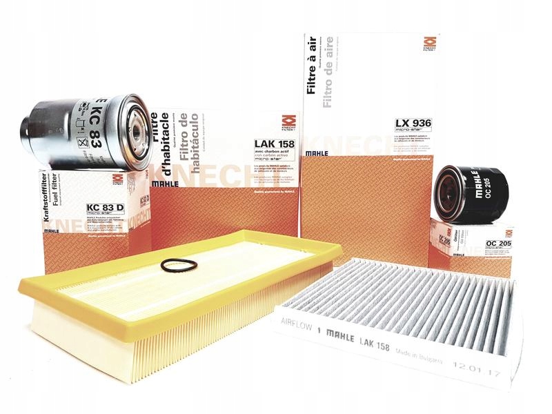 205 - КОМПЛЕКТ ФИЛЬТРОВ KNECHT MAZDA 6 GG GH 2.0 D 2.2 D