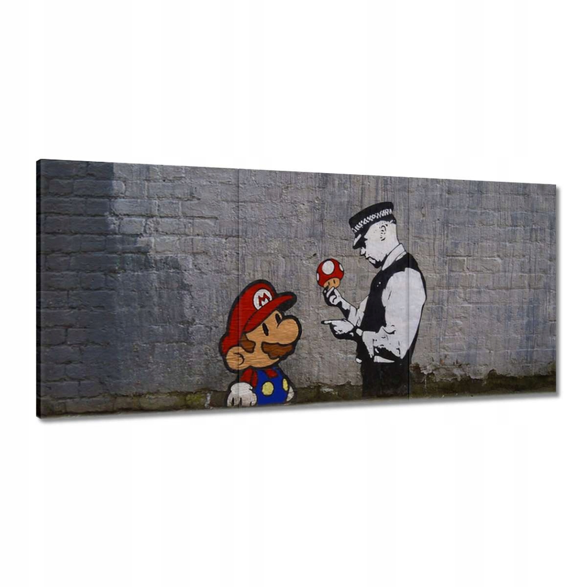 Obrazy 210x100 Banksy Grzybiarz Polícia
