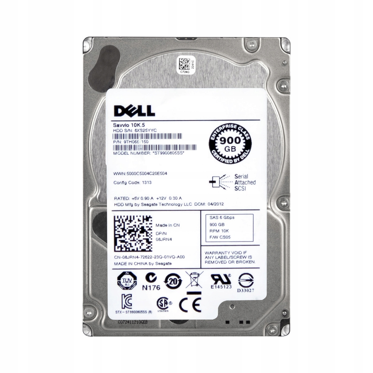 Dell 08JRN4 900GB 10K 64MB SAS-2 2.5'' ST9900805SS