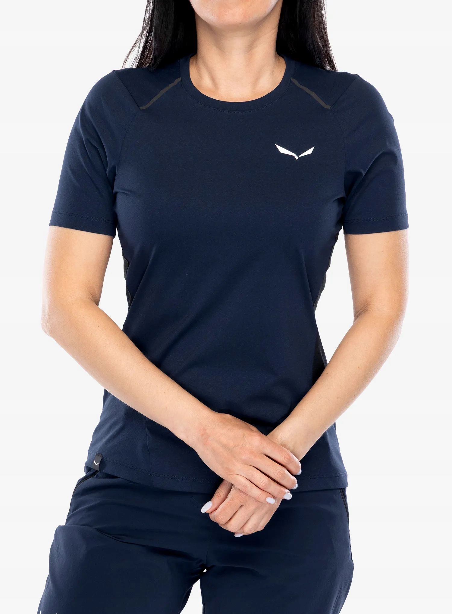 Dámské rychleschnoucí tričko Salewa Pedroc Dry Hyb T-Shirt navy 32 (xxs)