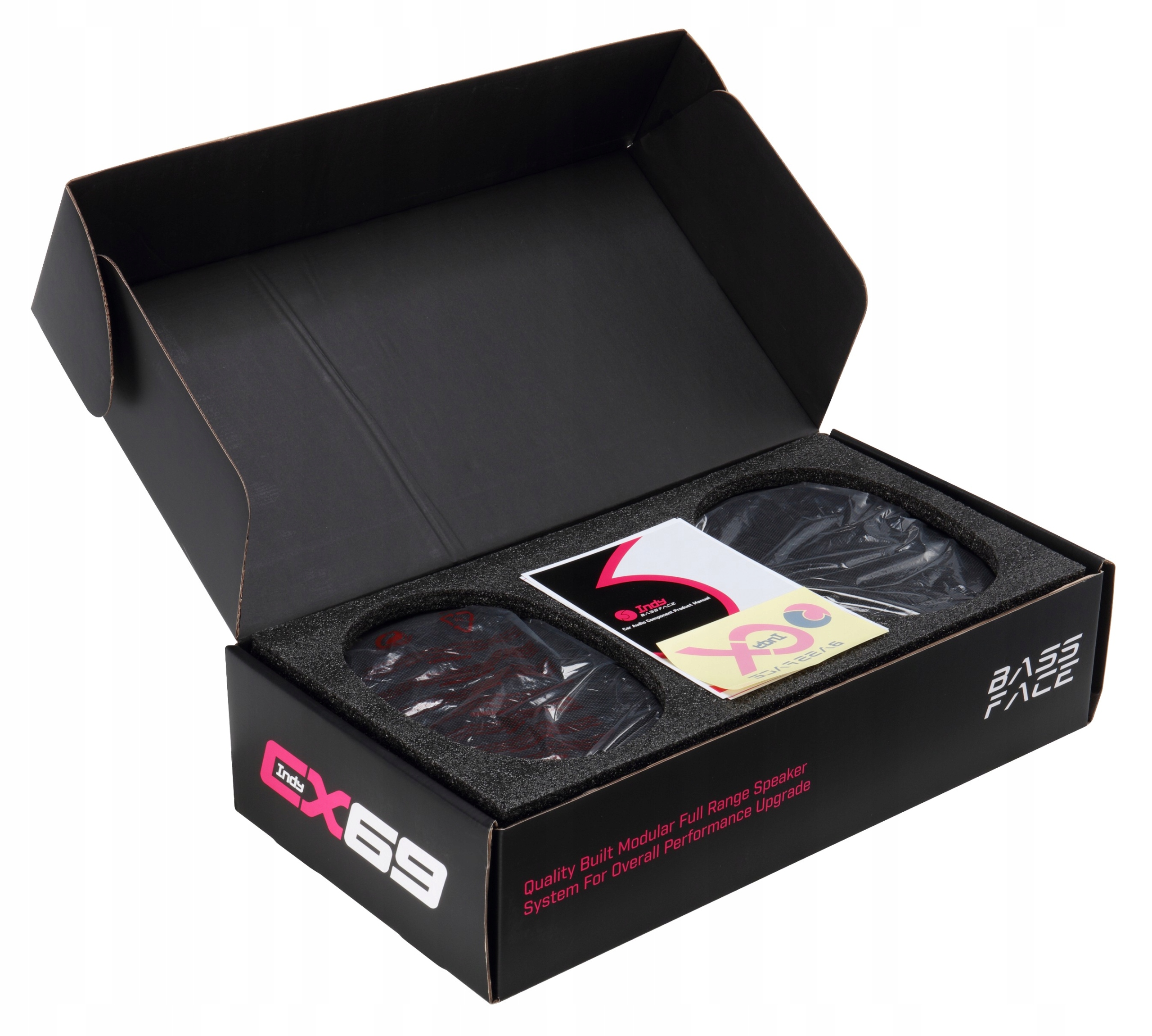 Głośniki samochodowe system Bassface INDY CX69 6x9 cala 2x80W RMS Moc znamionowa RMS 80 W