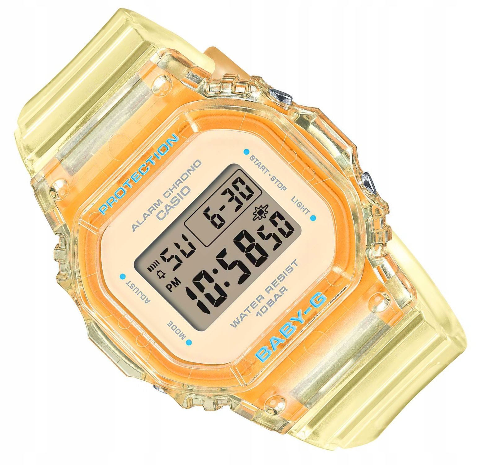 Žluté Transparentní Barevné Hodinky Casio Baby-g BGD-565SJ -9ER 100 M