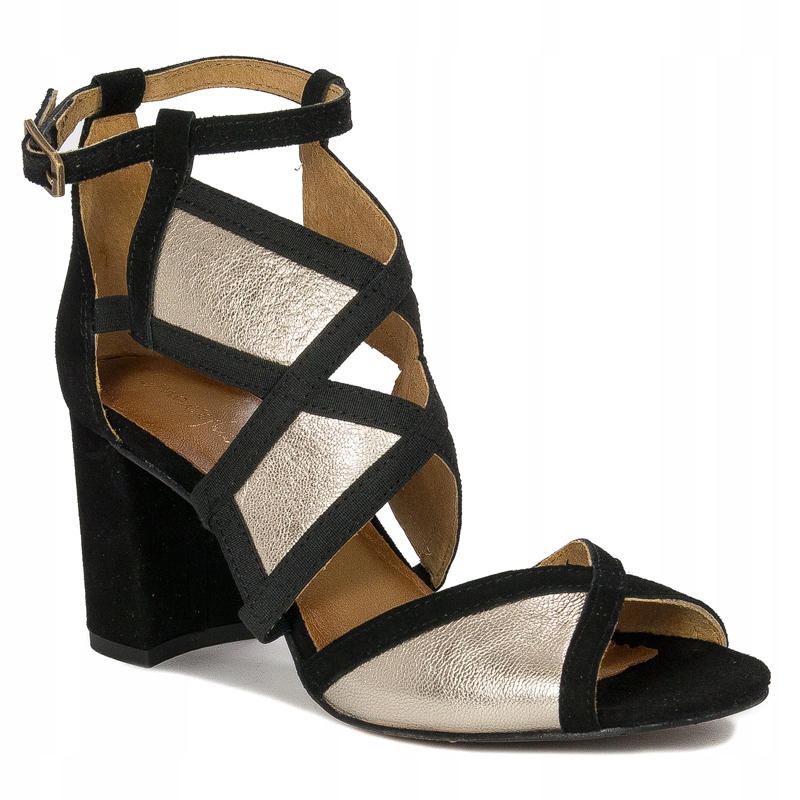 

Sandały na słupku Maciejka skórzane 05181-25 r.39