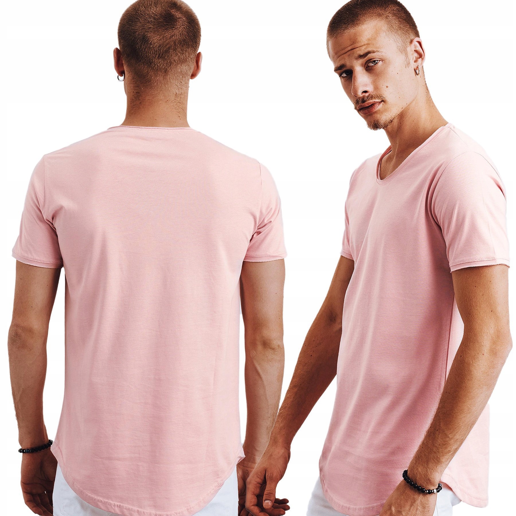 

Męska Koszulka T-shirt Bez Nadruku rx4613 - L
