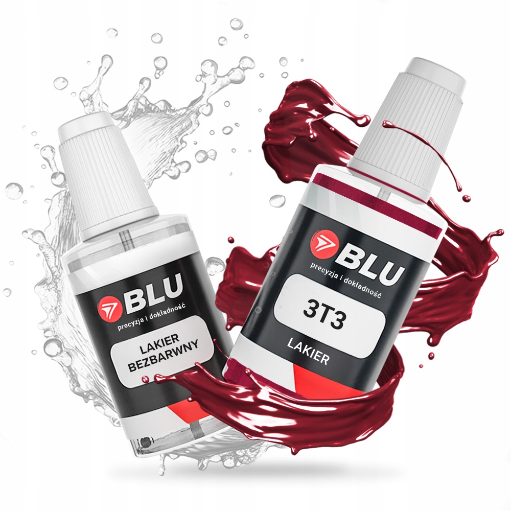 Lakier zaprawka samochodowa 3T3 Klar czerwony rubyflarepearl do Toyota Blu