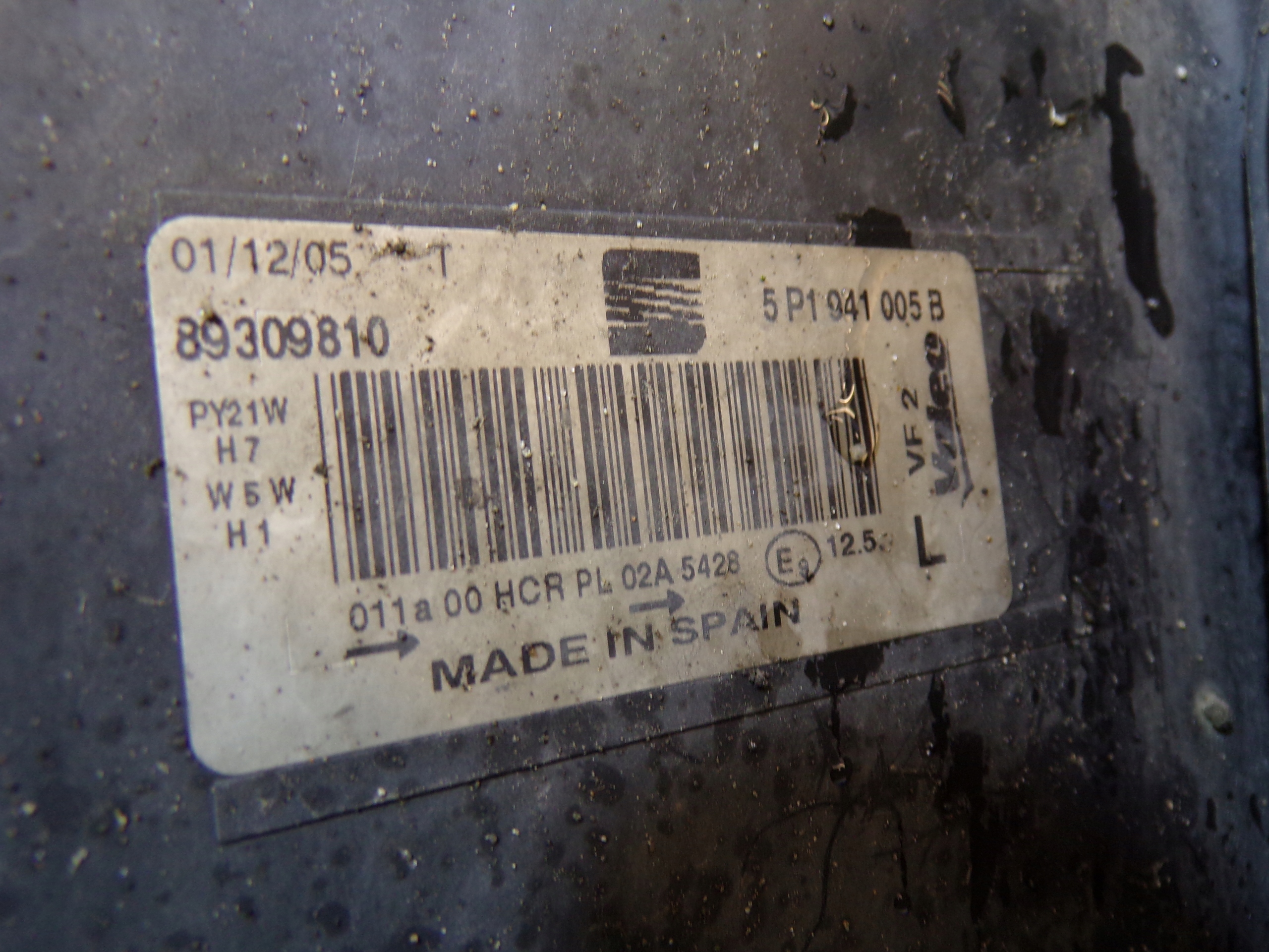 light front front left SEAT TOLEDO 3 III (1) (K1)