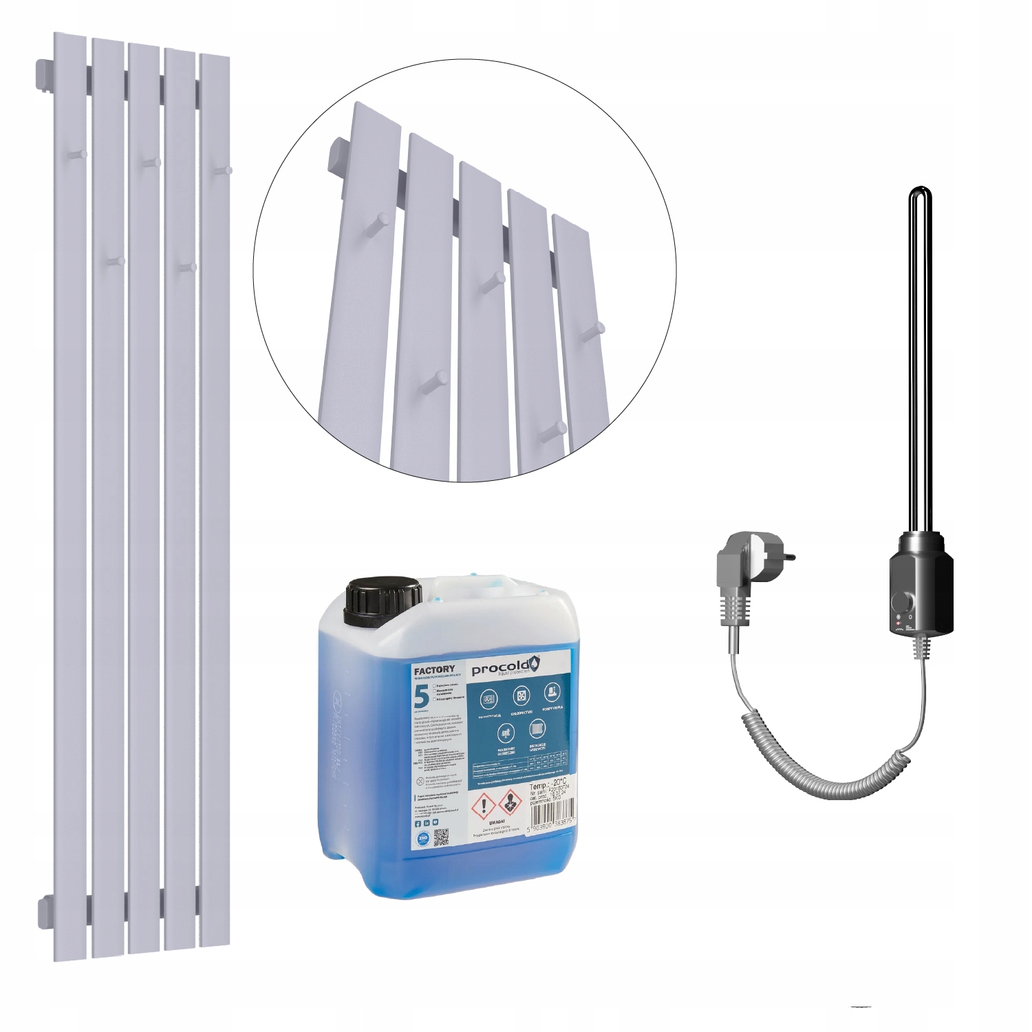 Set Elektrický ohřívač Bellohook 100x38 Šedá Struktura