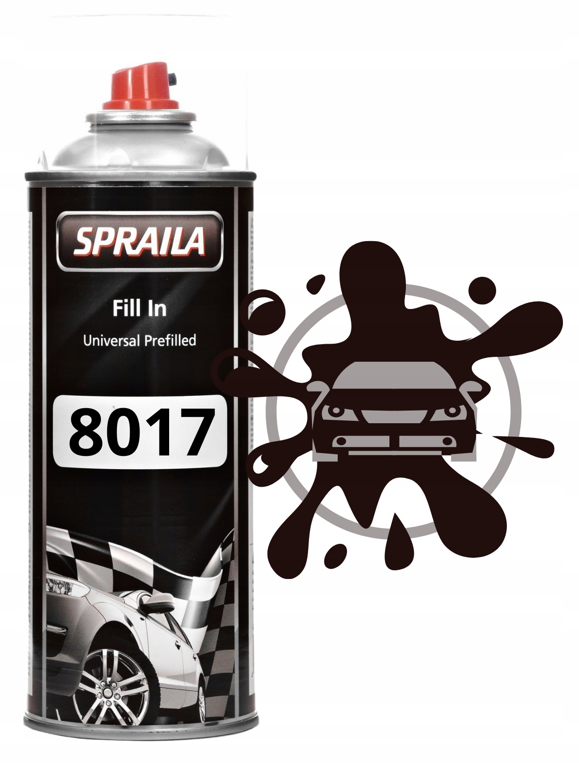 2K Akryl Ral 8017 Półpołysk Brąz Czekoladowy Z Utwardzaczem Spray 400ML