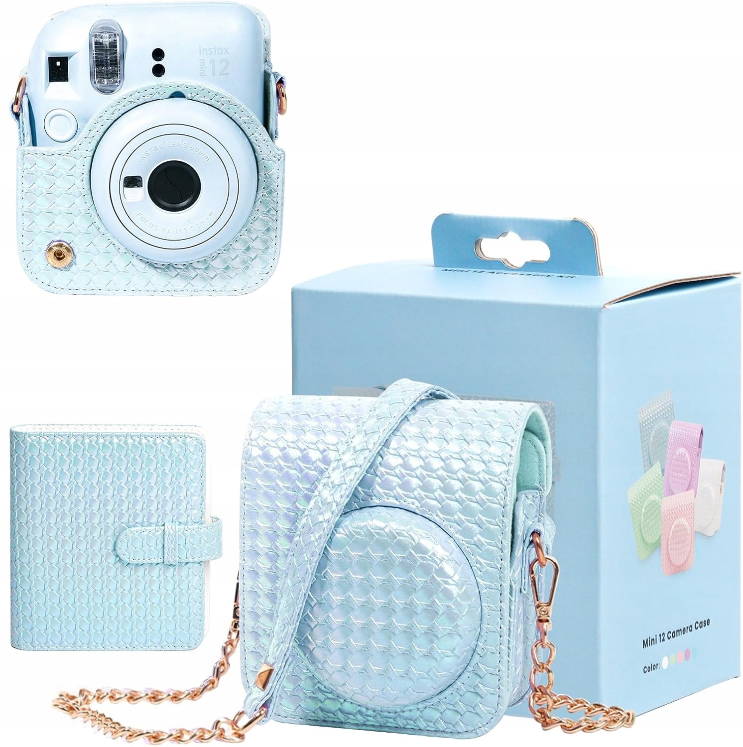 Zestaw 2w1 Futerał Etui Case do Fuji Instax Mini 12 Album na 64 Zdjęcia