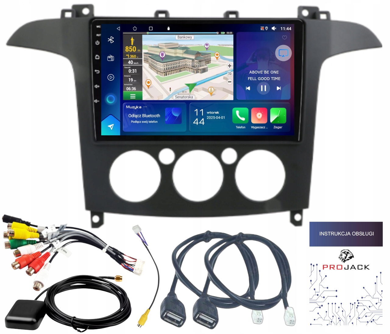 Autorádio Navigace Ford Smax Galaxy Carplay Android Auto 2/64GB