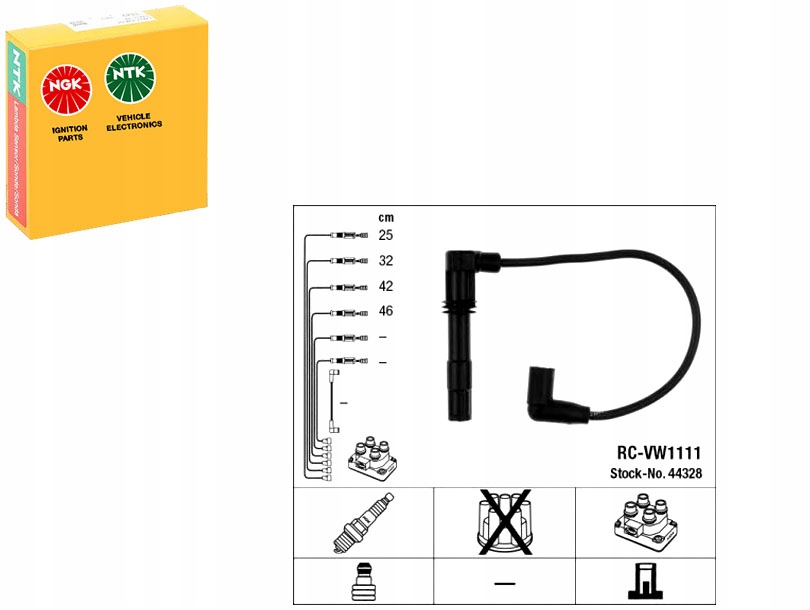 NGK44328 Sada Zapalovacích Kabelů Audi A2 Asistent řidiče #33