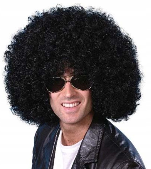 Peruka afro kręcone włosy czarna na imprezę Kod producenta M044