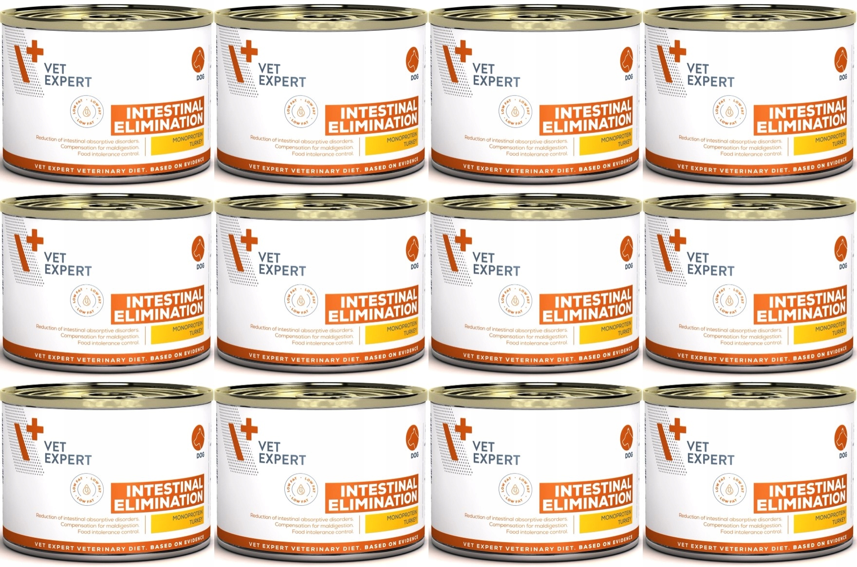 Levně 4T VetExpert Dog Intestinal Elimination Low Fat 12 x 200 g