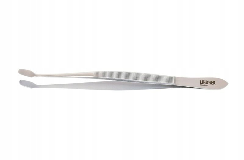 Kvalitní pinzeta lopatka (zahnutá) Lindner 15cm