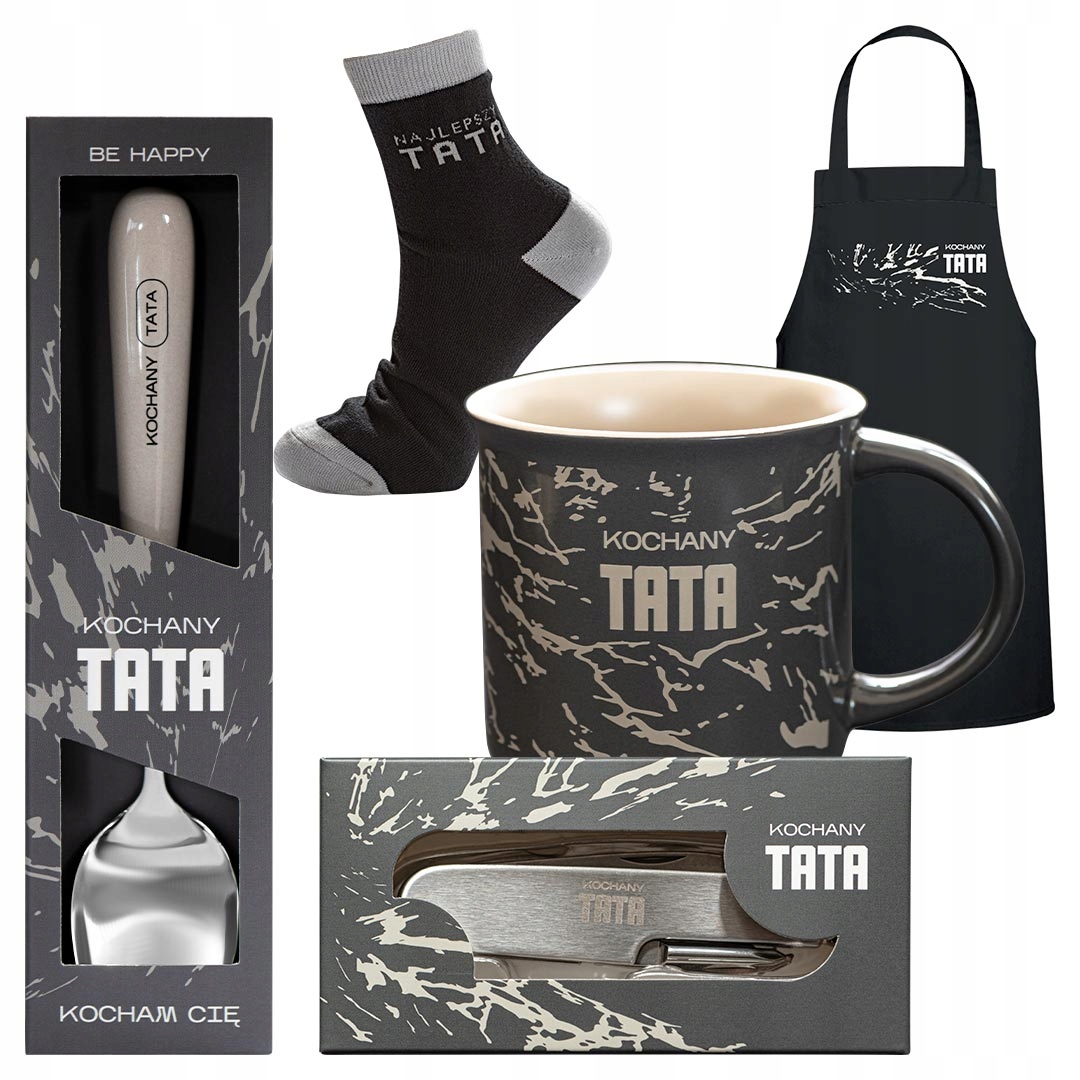 Dárek ke Dni otců, sada pro tatínka, velký výběr doplňků s nápisem box