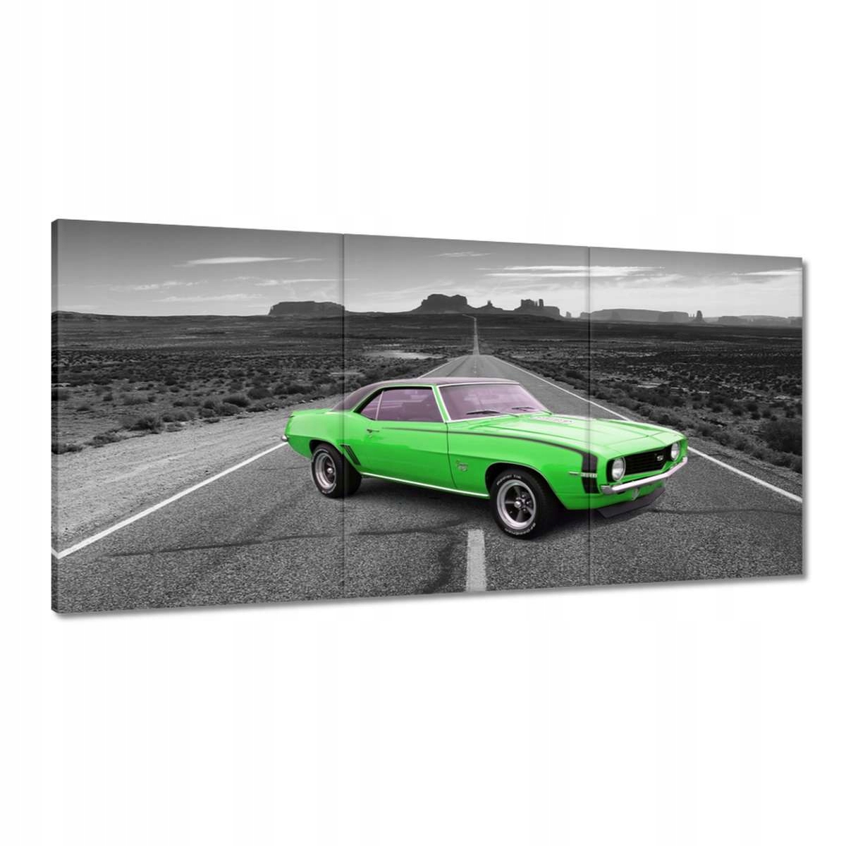 Obrazy 180x90 Zelené auto Diaľnica