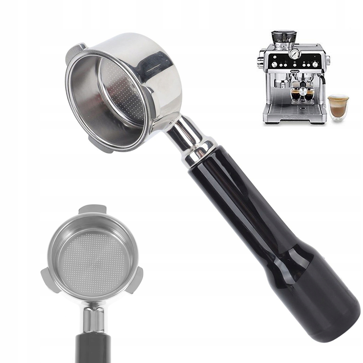 Levně Bezedná Baňka Pro Kávovar, Držák Abs 54 MM Pro Řadu Breville 8