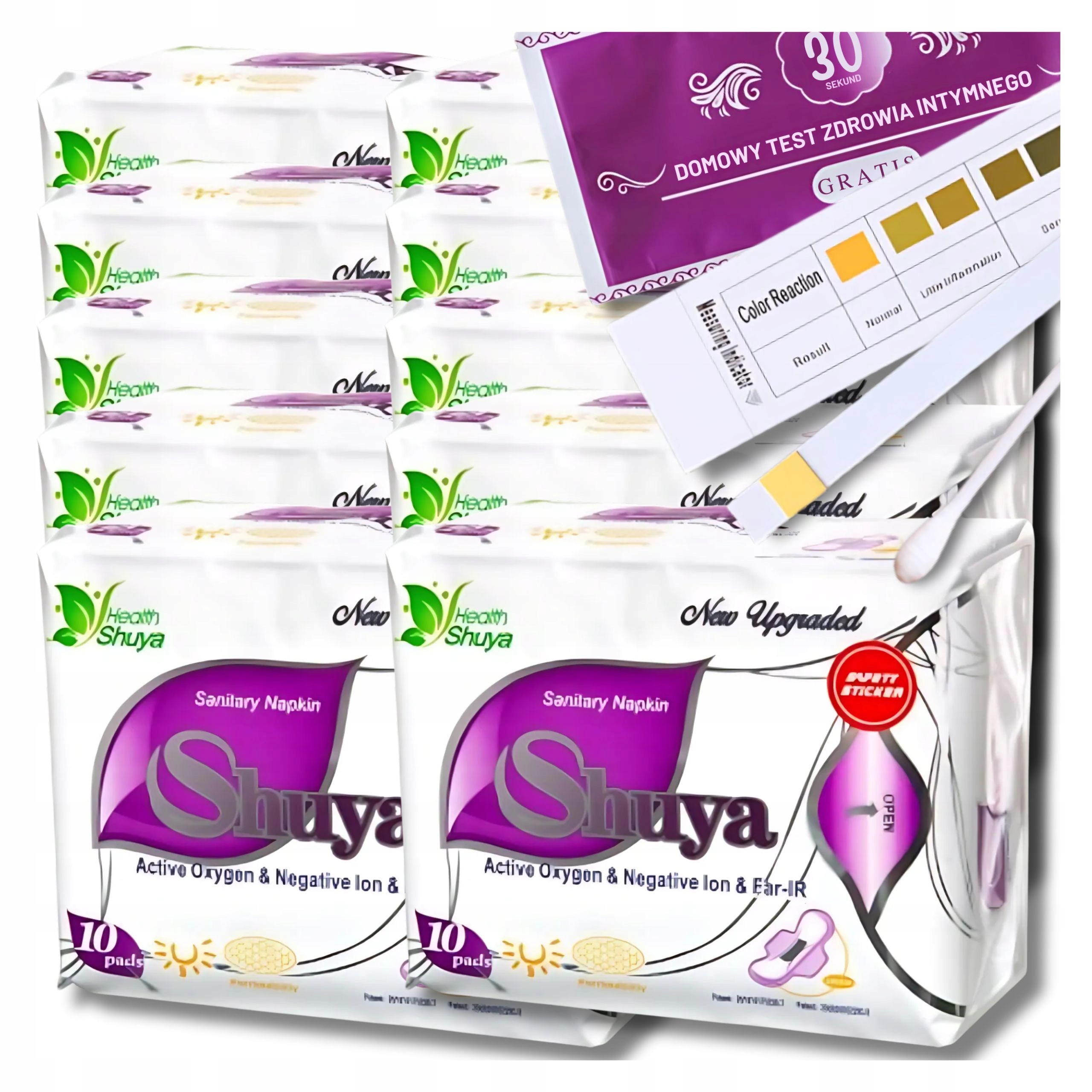 Podpaski bawełniane dzienne Shuya Health 10 sztuk Zestaw 10 Opakowań