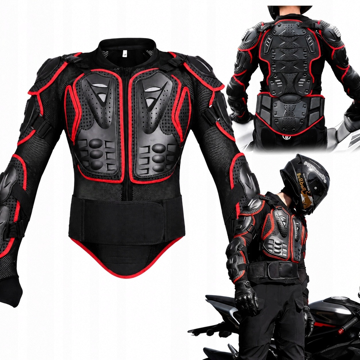 Buzer Zbroja Motocyklowa Żółw Ochraniacze Kurtka Cross Quada Enduro S