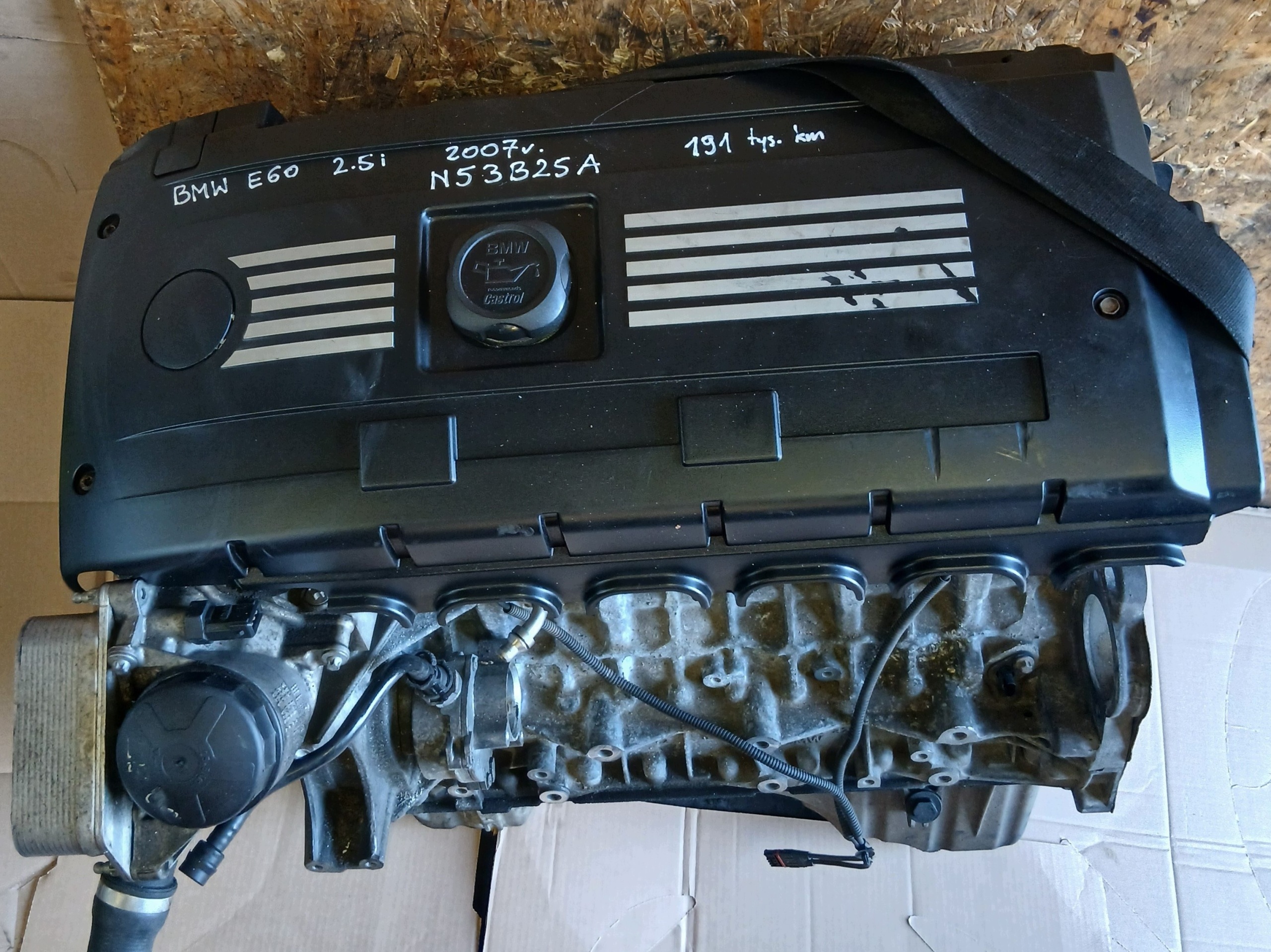 BMW 5 E60 E61 2.5 2007 N53B25A engine 191 TYS KM