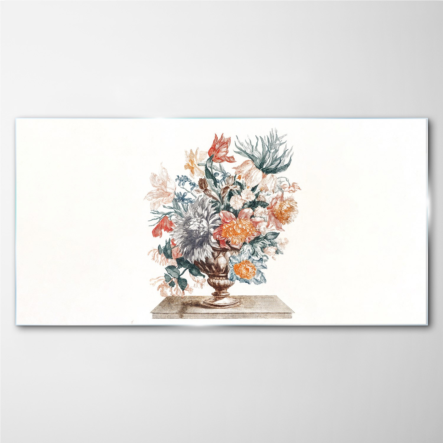

Szklany obraz na ścianę Kwiaty roślina 140x70 cm
