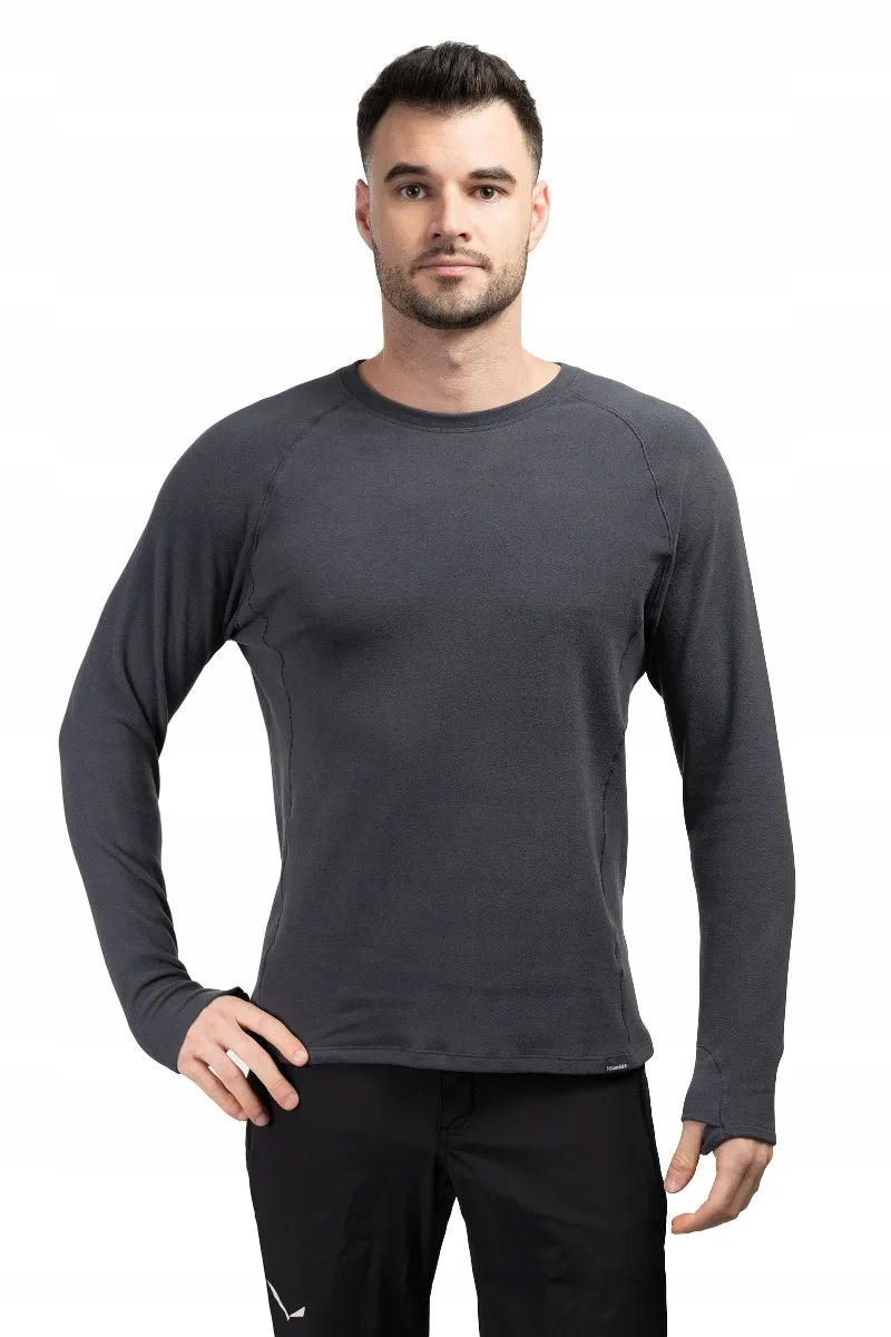 Pánská trekingová trička Naturehike Crew Neck Reversible tmavě šedá m