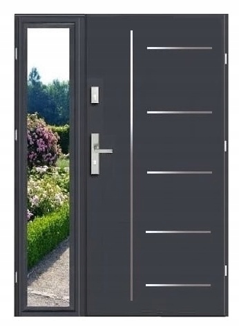 Vnější ocelové dvoukřídlé dveře Dax Future 41 120 cm pravé/levé