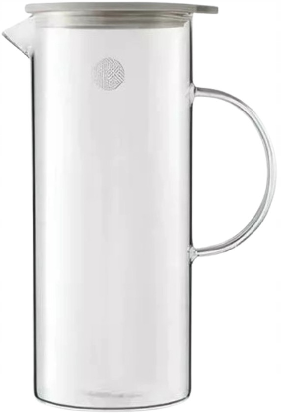 BUYDEEM Szklany Dzbanek z silikonową pokrywką 1200ml, CD2003 — 5