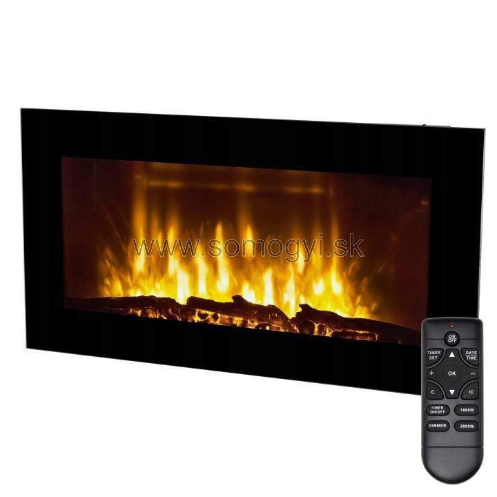 home Fkk 23 elektrický nástenný krb, plochý