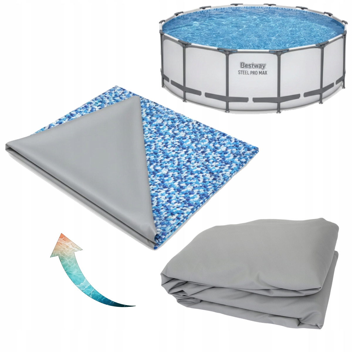Bazénová krytina do bazénu Bestway Steel Pro Max 4.27 x 1.22 m