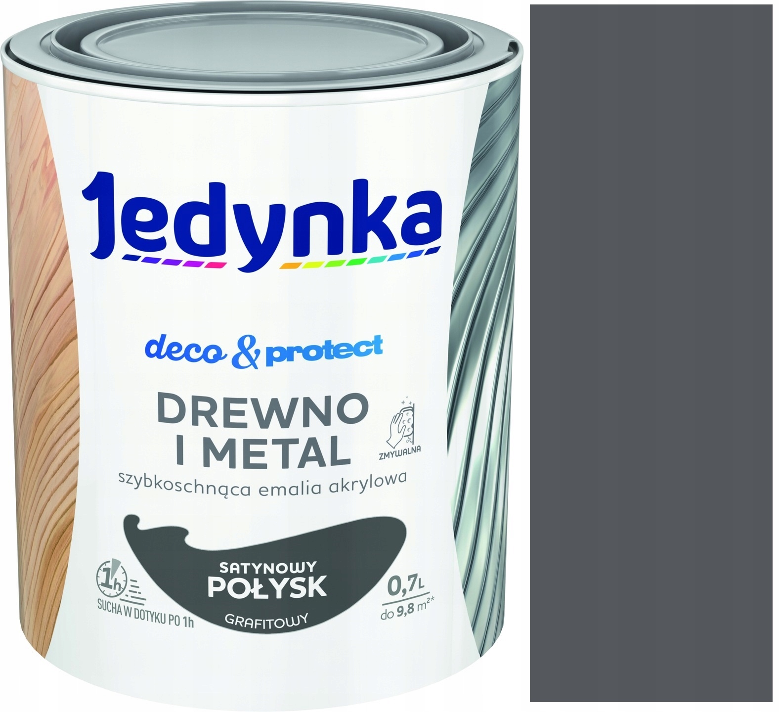 

Jedynka Deco&Protect Drewno Metal 0,7L Grafit