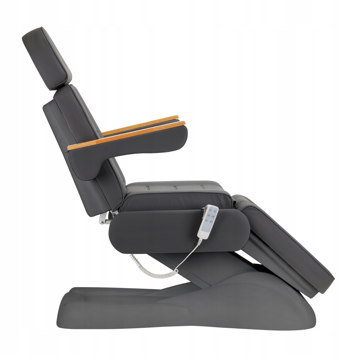 Elektrické kosmetické křeslo Sillon Lux 273b 3 motory, šedá, šedá podložka