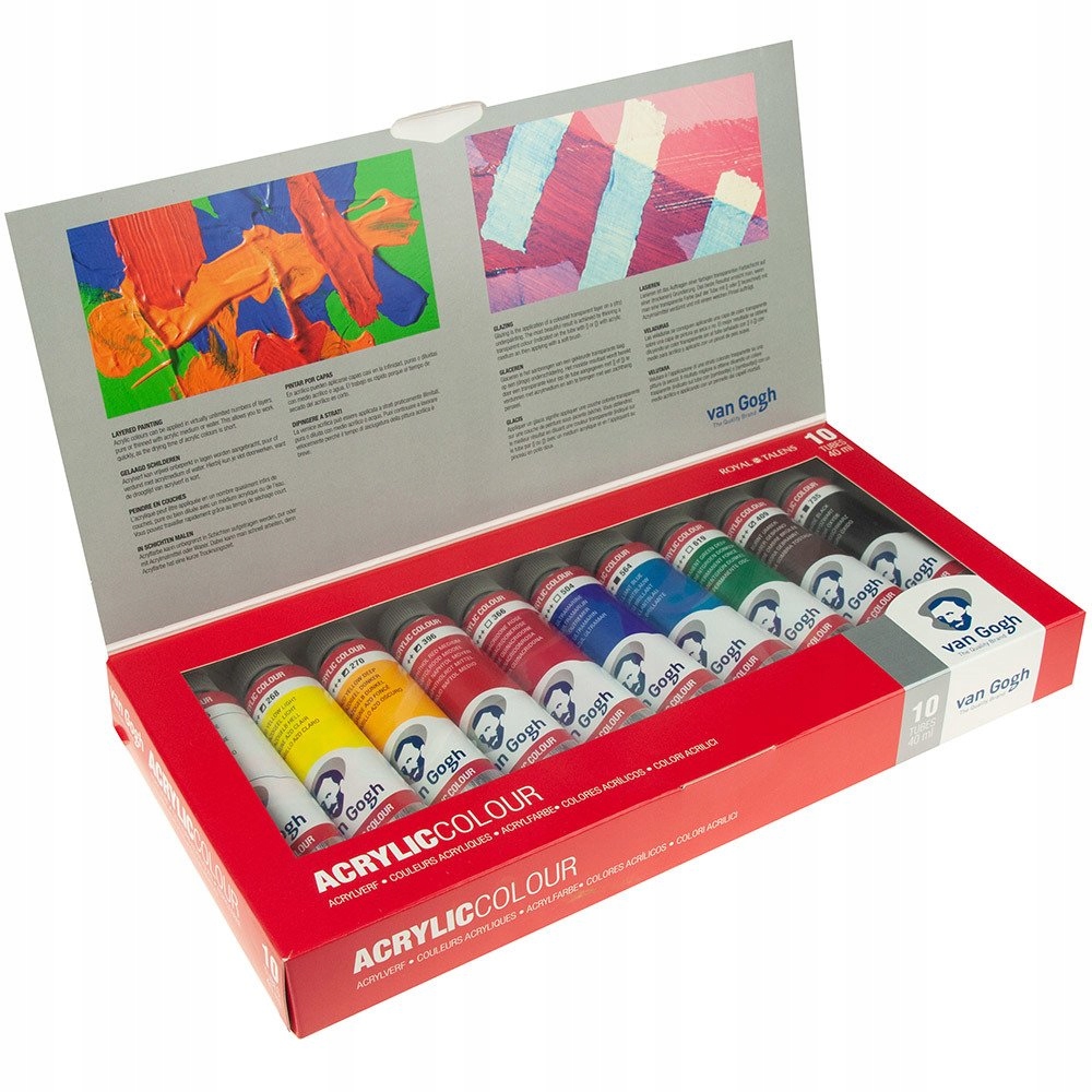Sada akrylové barvy 10x40ml Van Gogh Talens