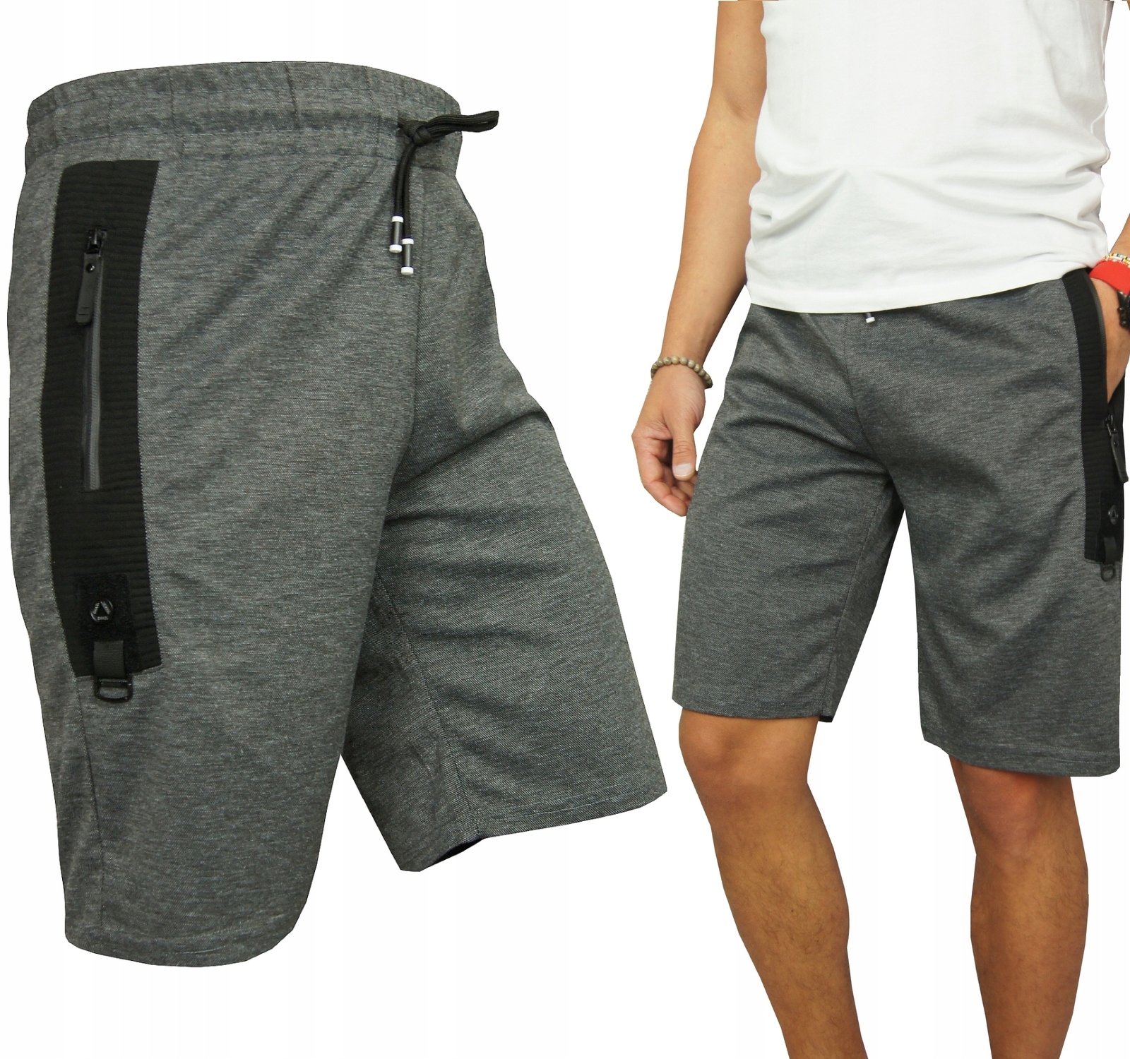 KRÓTKIE SPODENKI DRESOWE MĘSKIE KOLORY WZÓR XL/XXL