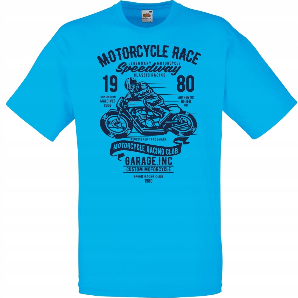 

Koszulka motocykl motor motocyklista kask XL lazur