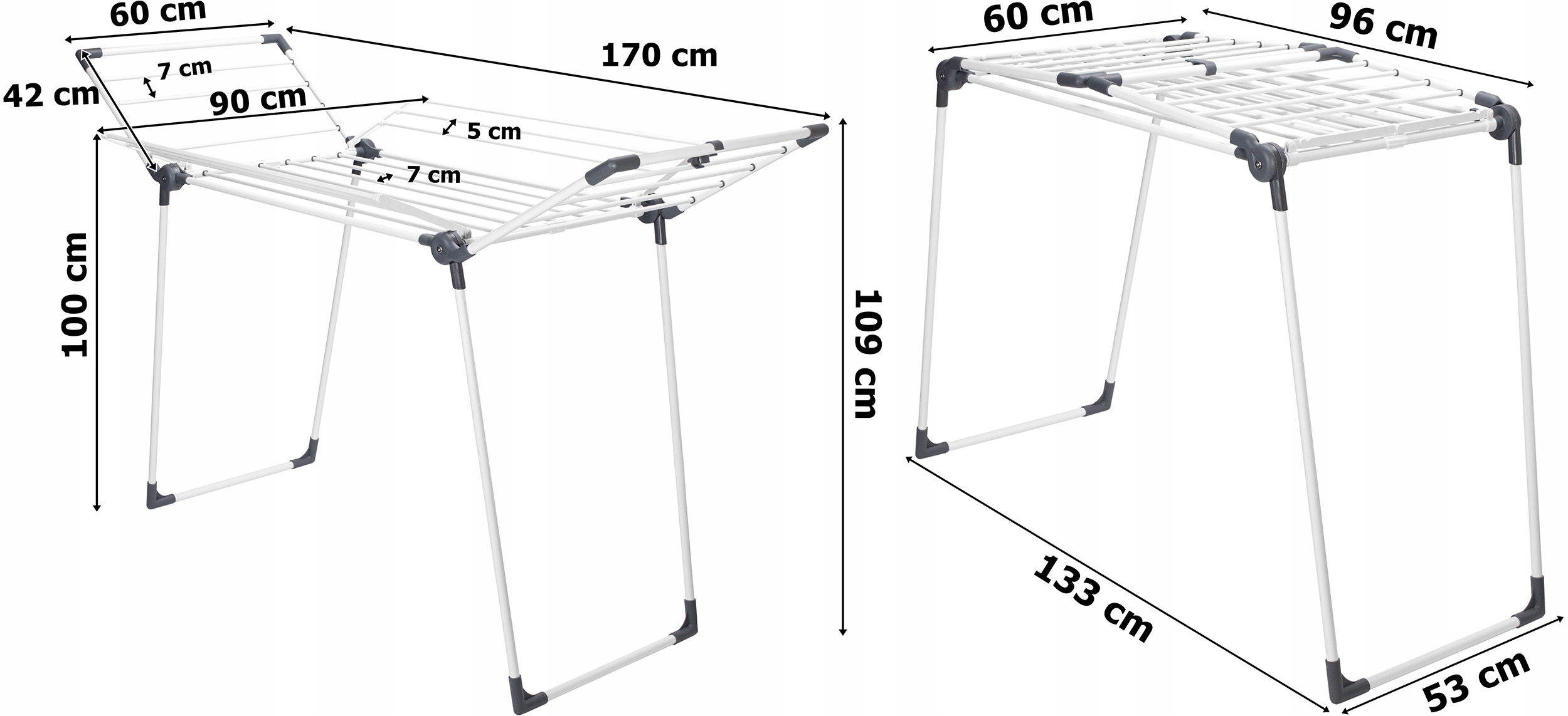 Levně Sušák Rozkládací, Stojící, Velká Tiana
