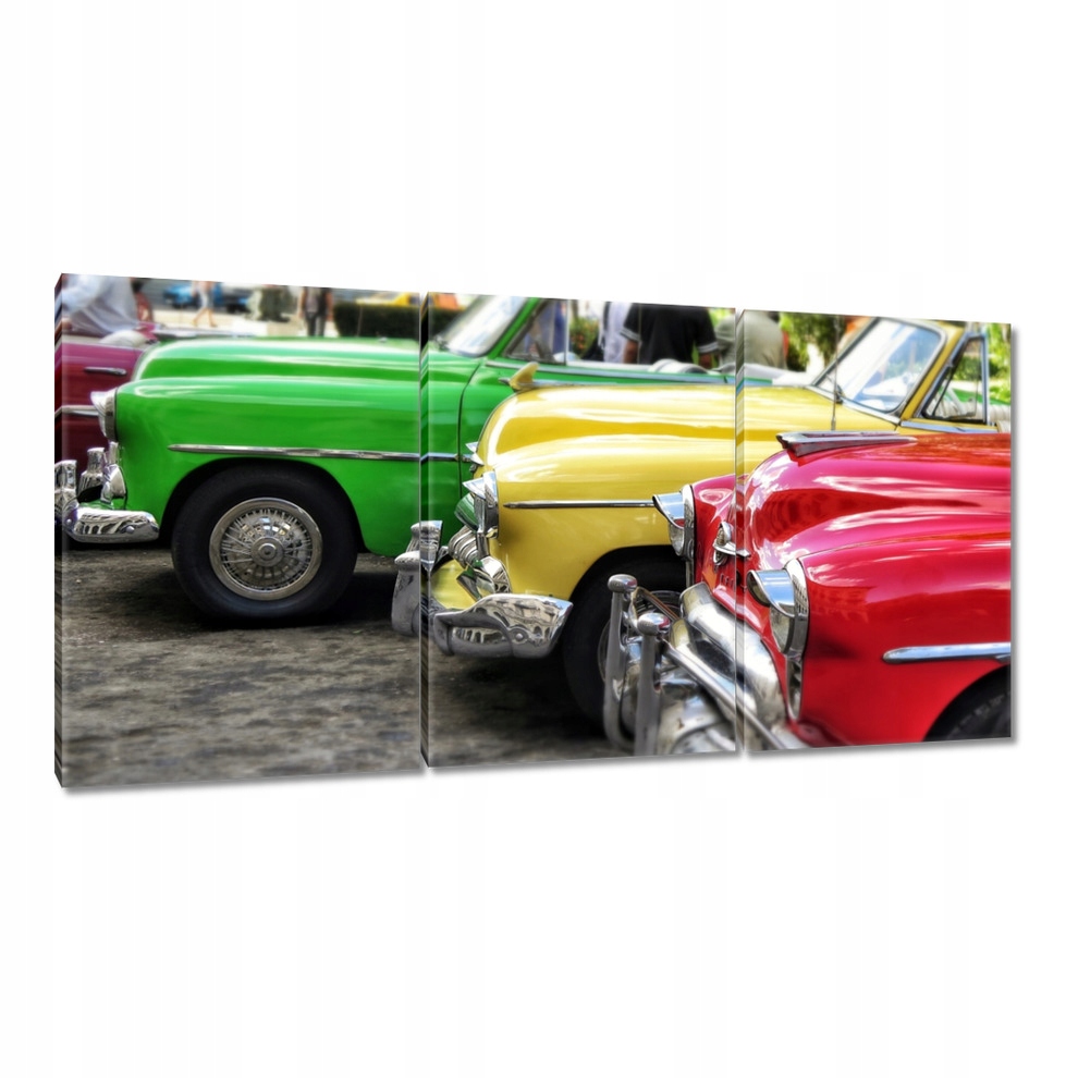 

Obrazy 120x60 Stare kubańskie samochody