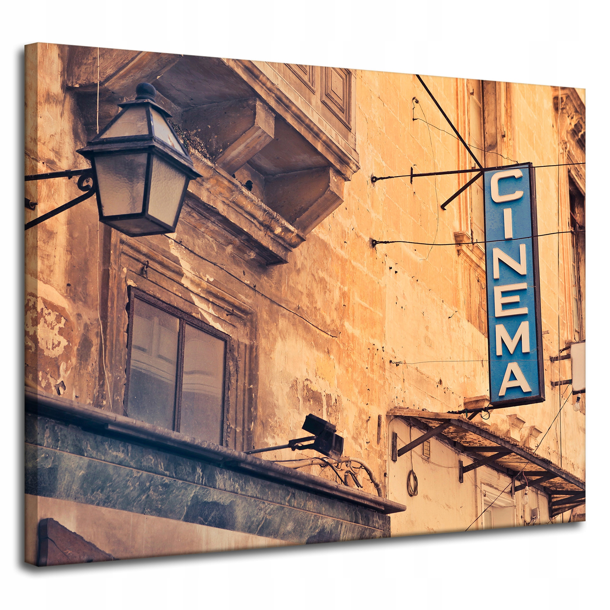 Obraz na plátně Vintage Tabule Kina Retro 100x80