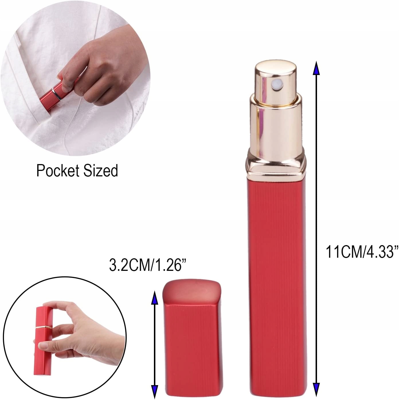 Atomizer Podróżny Na Perfumy Fiolka Oscar Red Zestaw 2x12ml Stan opakowania oryginalne