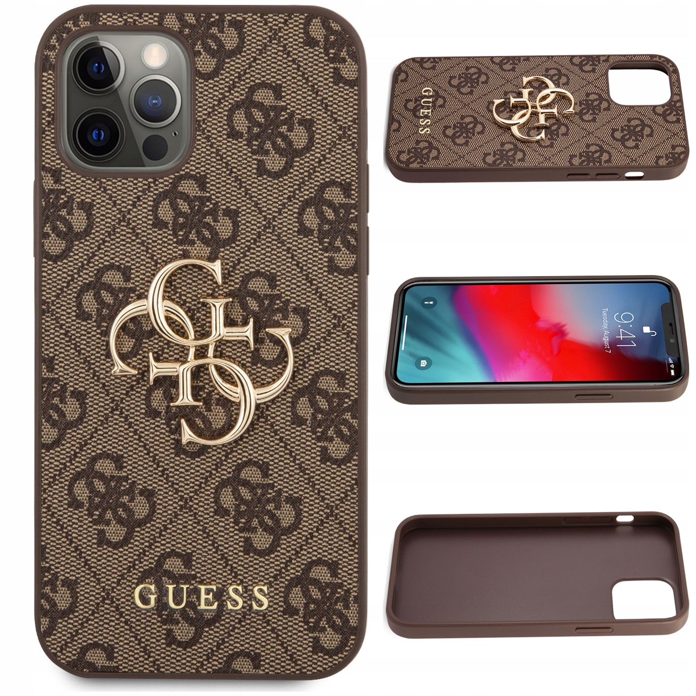 Pouzdro Guess 4G Big Metal Logo pro iPhone 12/Pro case kryt zadní kryt