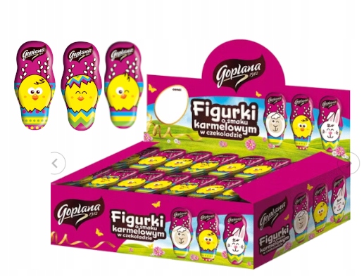 Goplana Figurka Kurczak Wielkanocny Karmel W Czekoladzie 30g x 80 szt