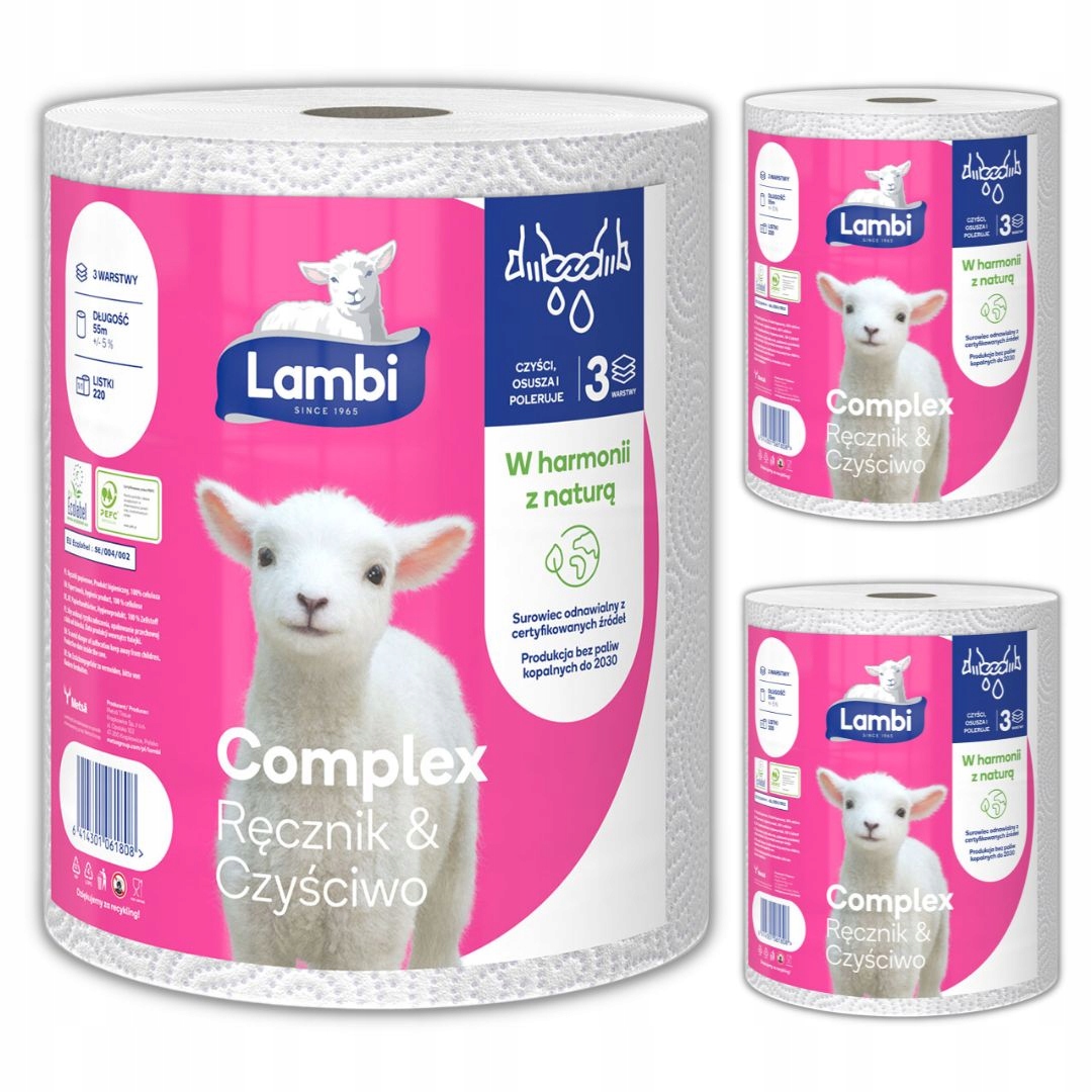 

Ręcznik papierowy Czyściwo Lambi Complex x 3 szt.