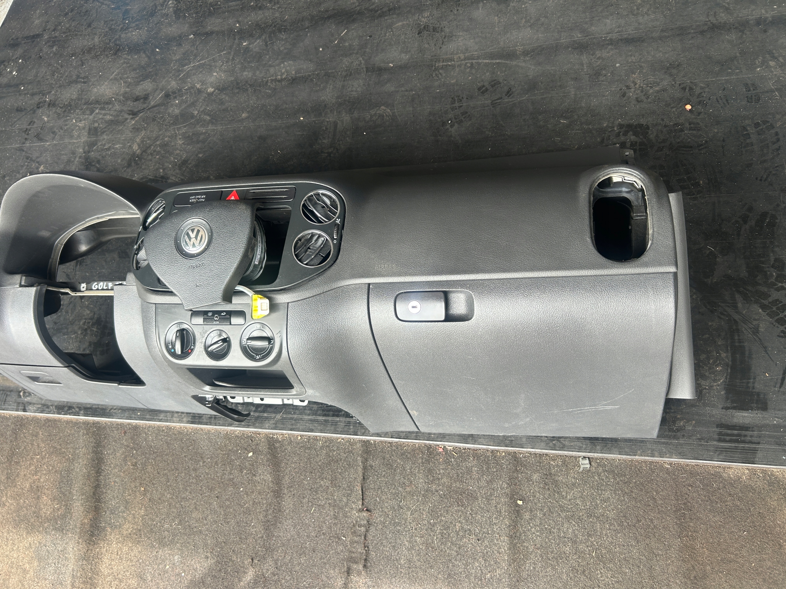VW GOLF V plus console dashboard instrument panel AIR BAG original EUROPA
