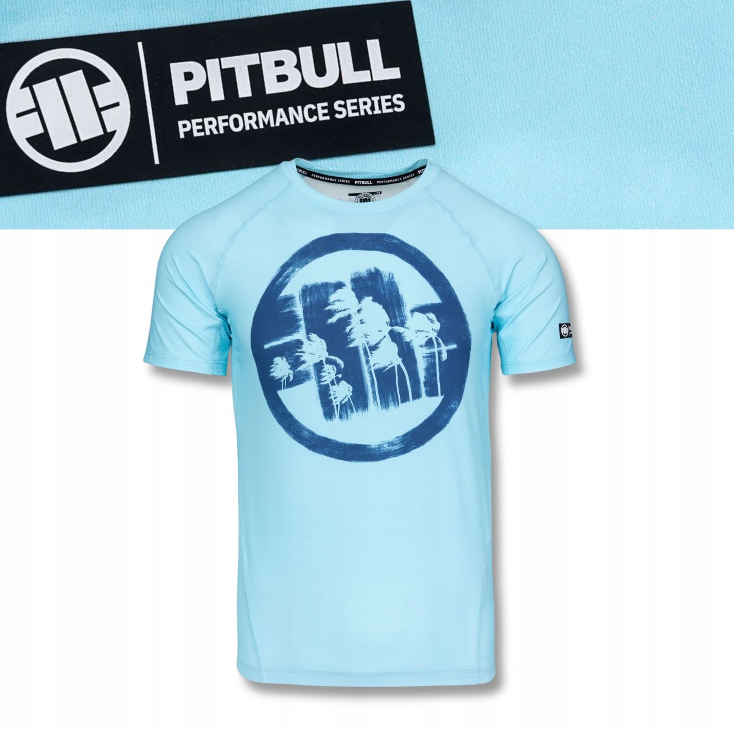 Pánský krátký Rashguard Pitbull – technické tréninkové tričko Logo Palms