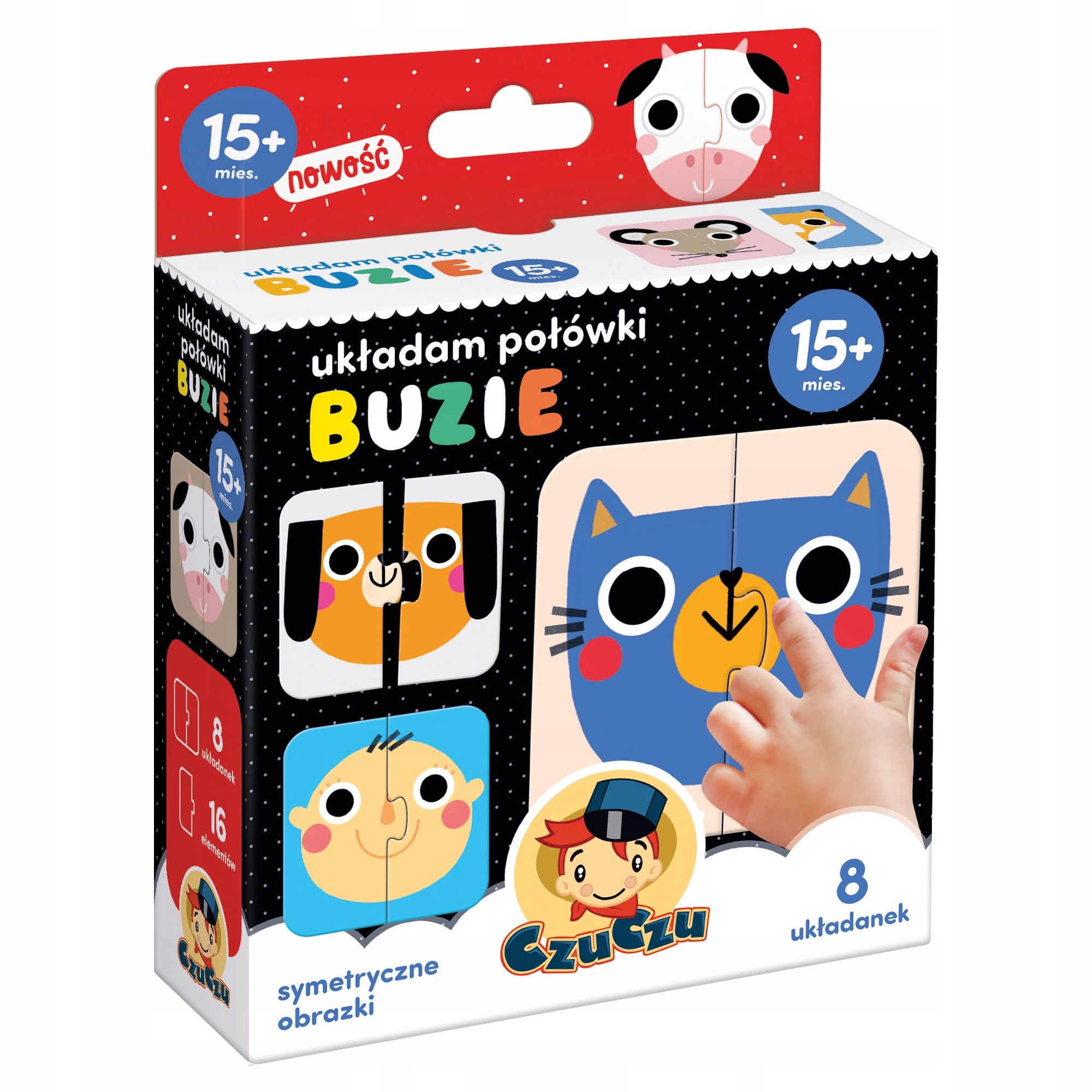

Pierwsze Puzzle Układam połówki buzie twarz CzuCzu